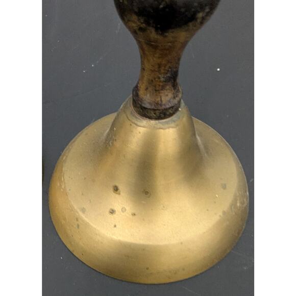 Solid Brass Candlestick PAIR Beaded Glam Taper - Picture 3 of 5